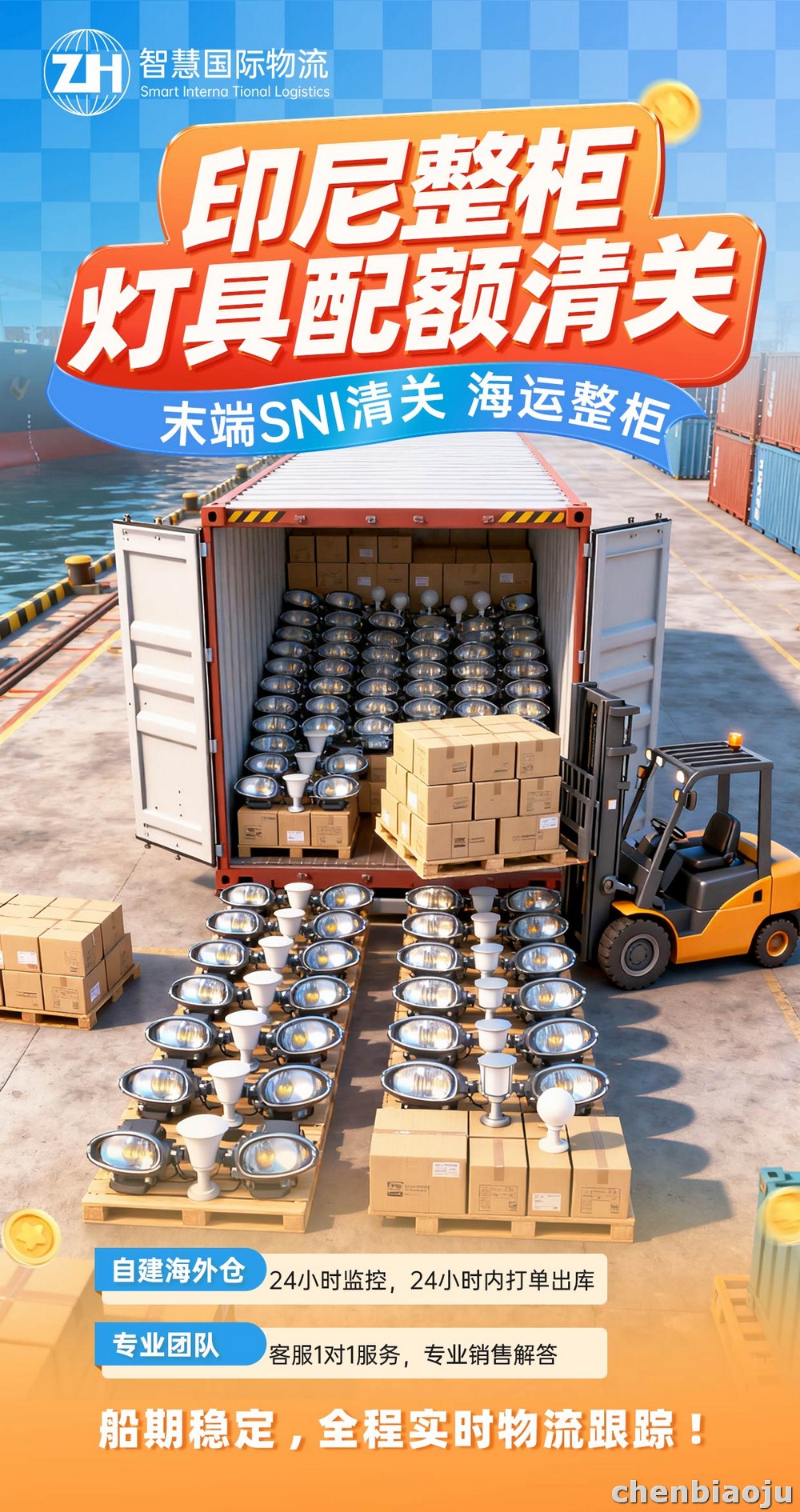 温州眼镜发印尼整柜海运费用多少?