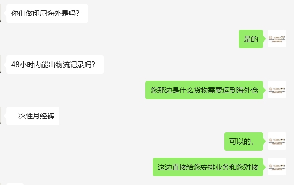 一次性月经裤到印尼海外仓